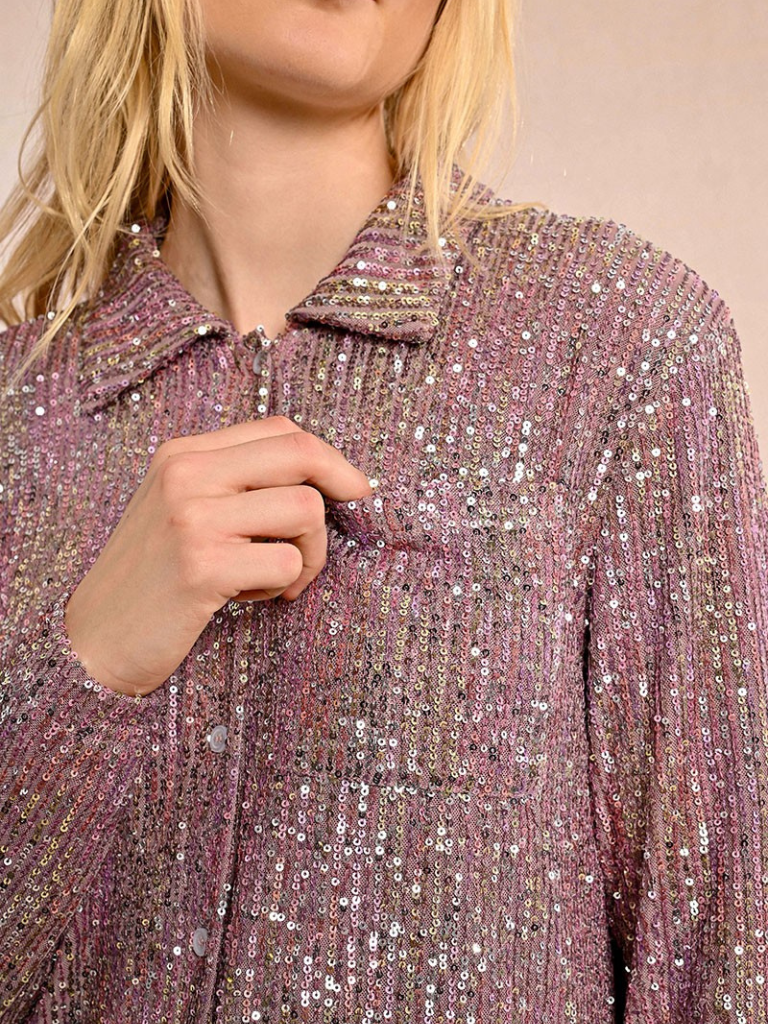 Sequin Shirt Lilac
