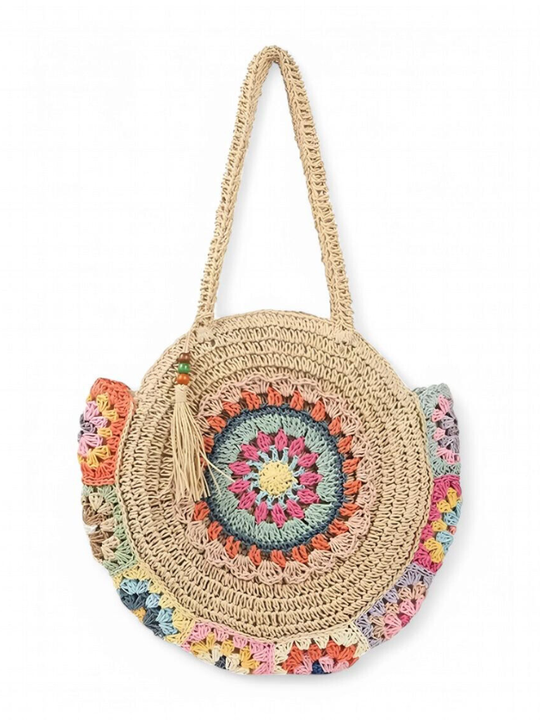 Bobbi Round Crochet Detail Bag
