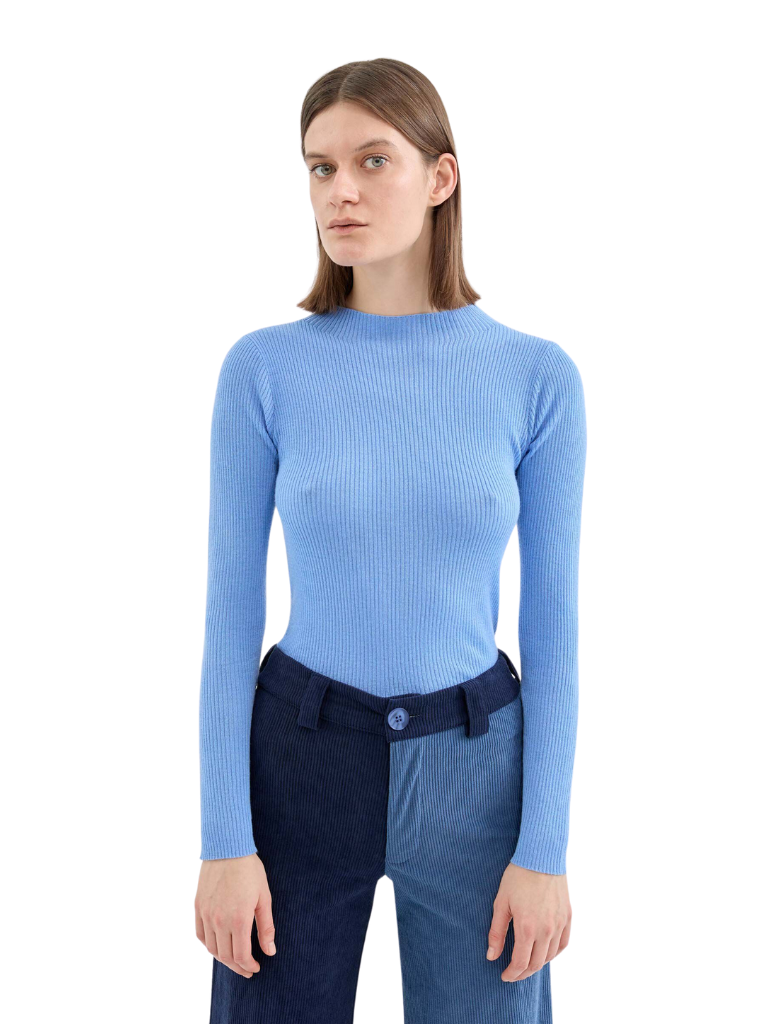 Bobbi Blue Ribbed Knit