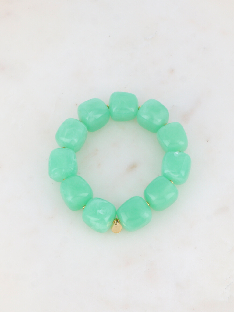 Indra Aqua Resin Bracelet