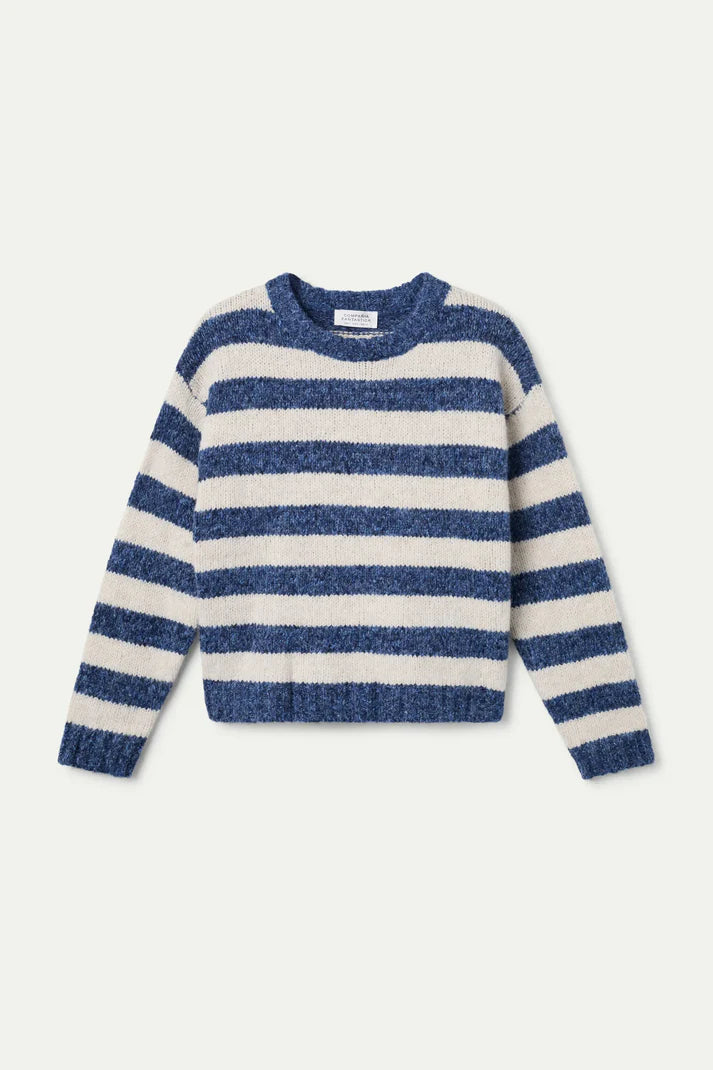 Navy stripe jumper