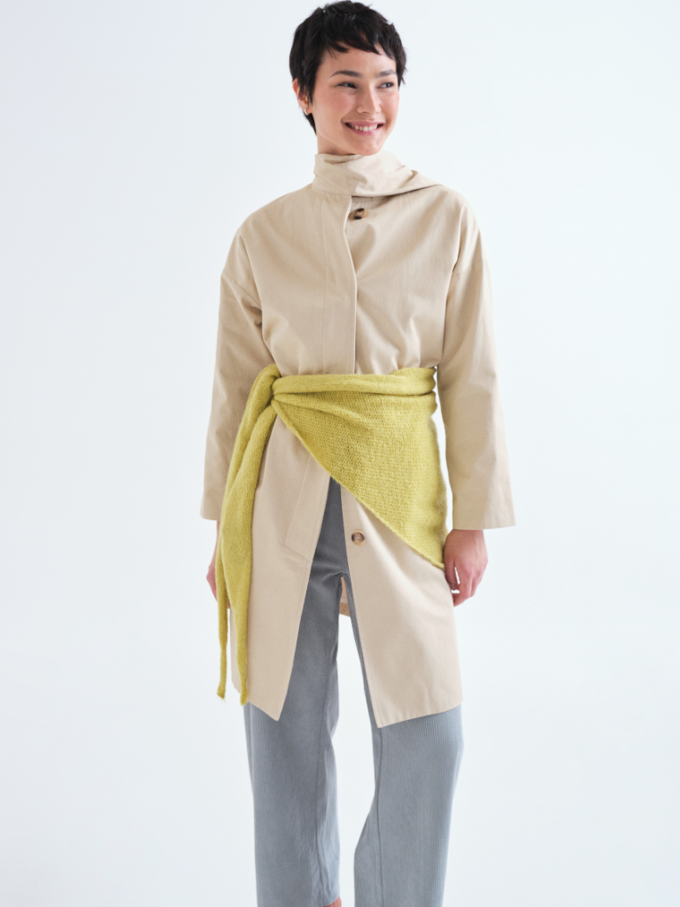 Rochelle LIme Triangular Scarf