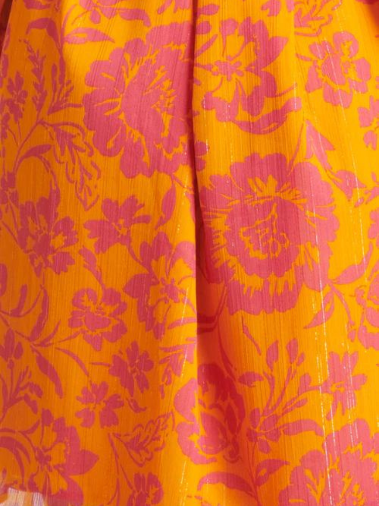 Heather Orange and Pink Dress