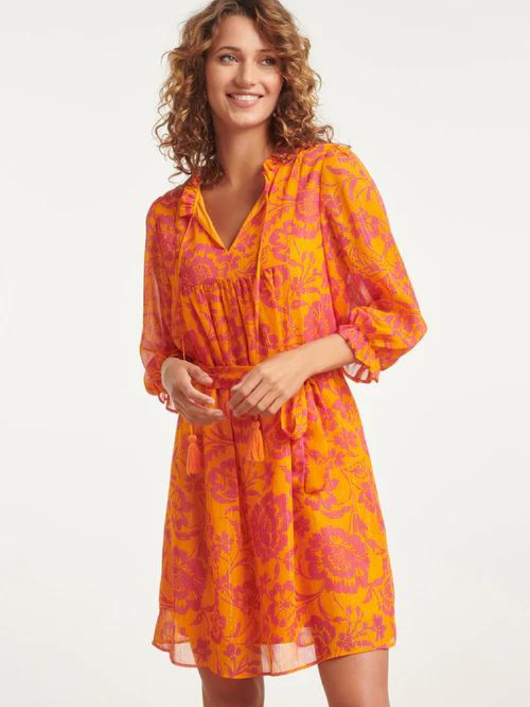 Heather Orange and Pink Dress