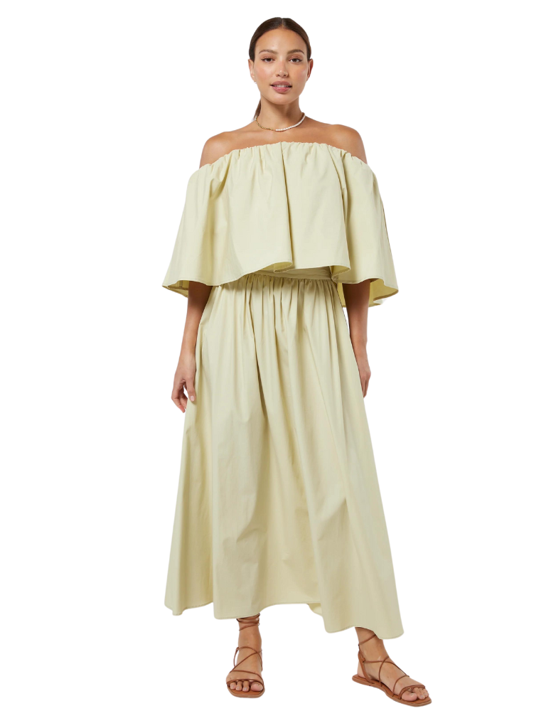 Labella Green off shoulder top