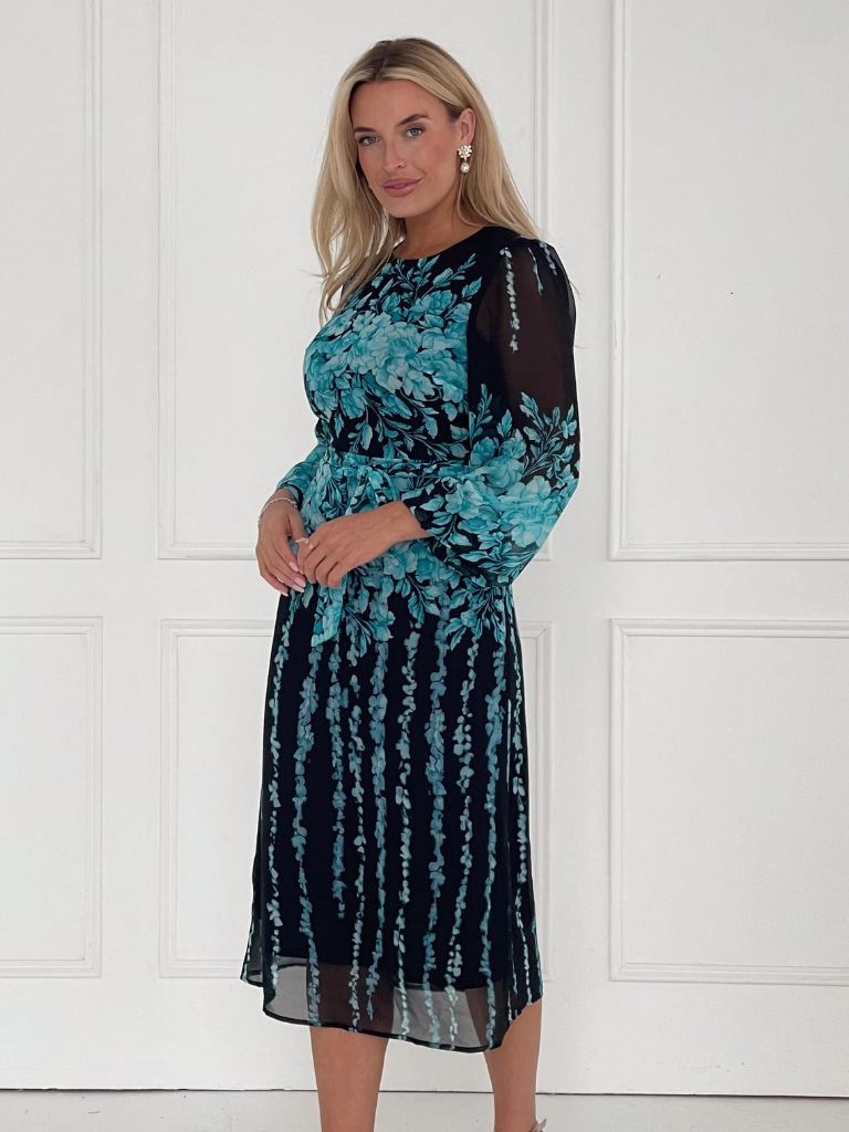 Harlow Blue Floral Dress