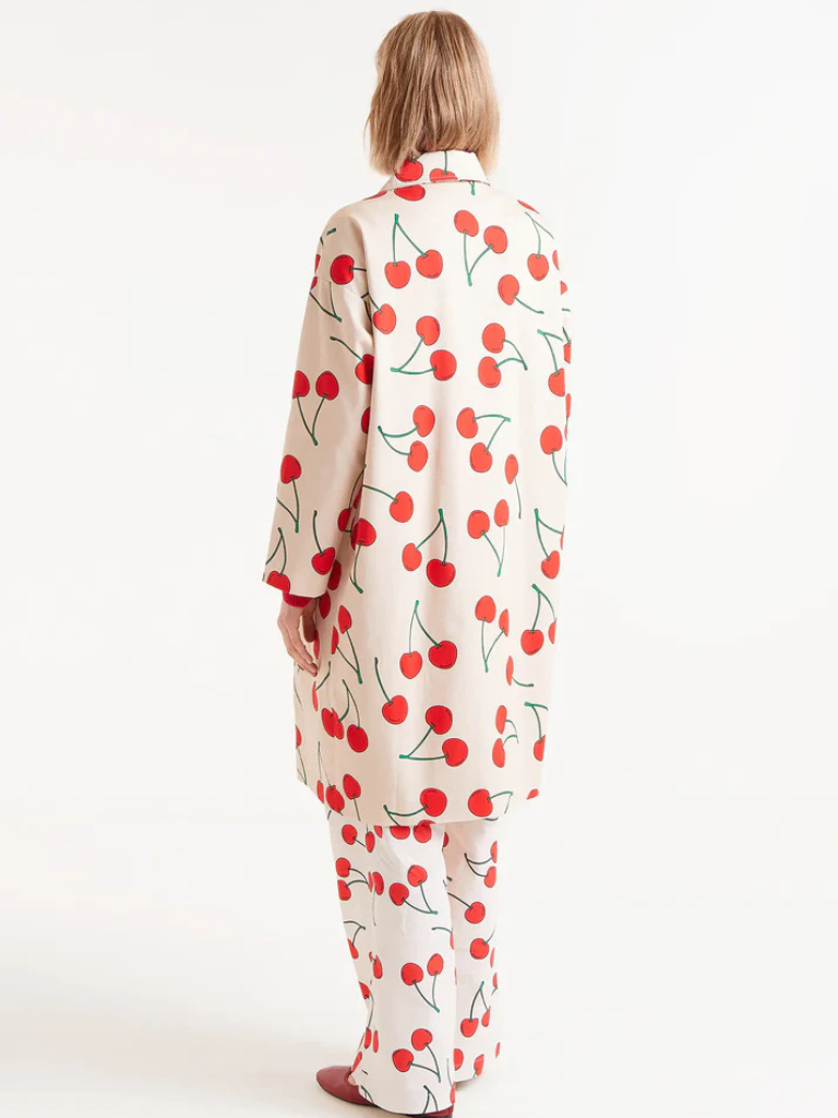 Gwen Cherry Trench Jacket