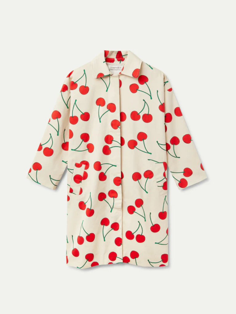 Gwen Cherry Trench Jacket