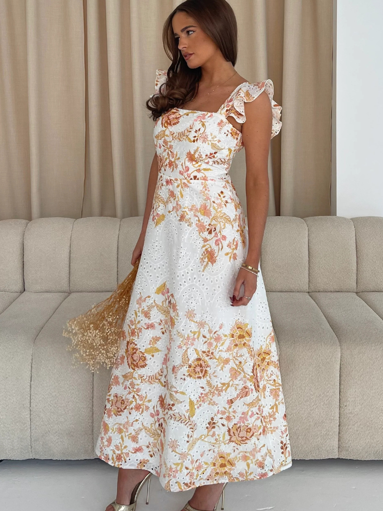 Orla Brodererie Floral Maxi