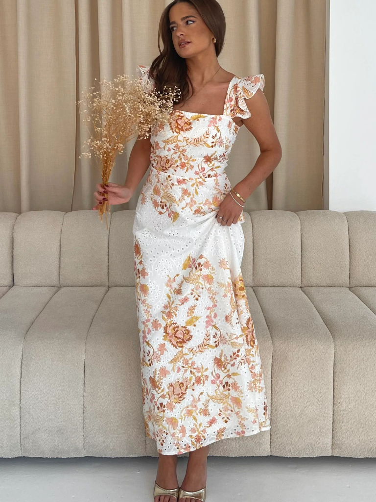 Orla Brodererie Floral Maxi