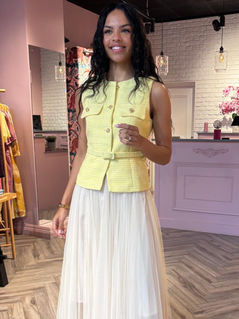 Kate Waistcoat Yellow