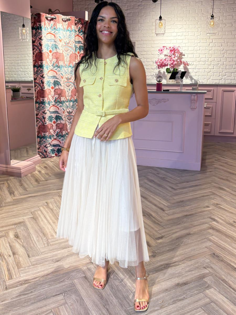 Kate Waistcoat Yellow