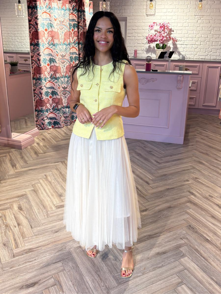 Kate Waistcoat Yellow