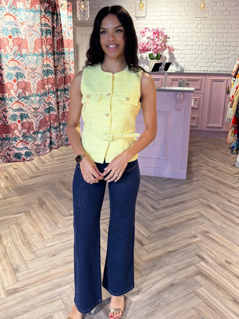 Kate Waistcoat Yellow