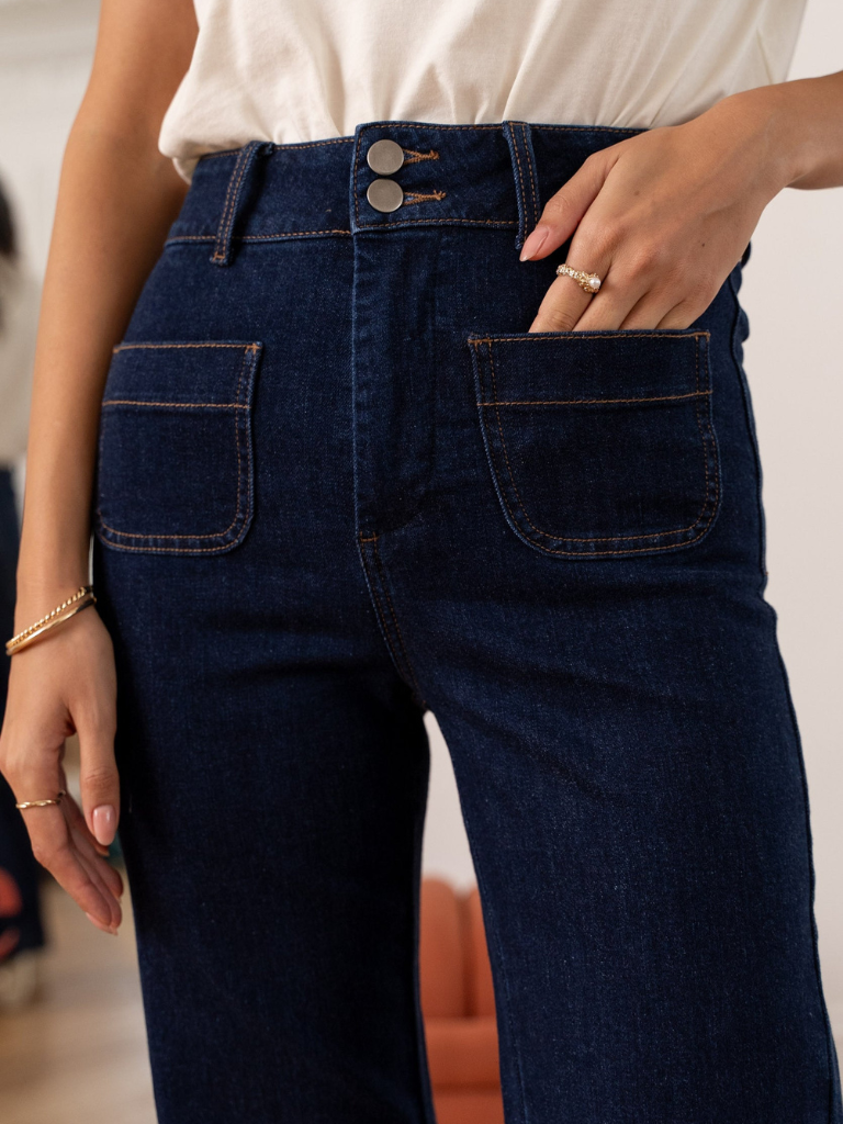 Elena Dark Denim Jean