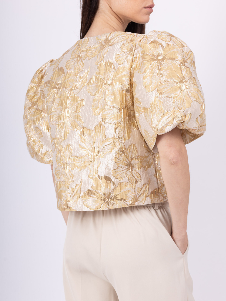 Fia Gold Crop Blazer