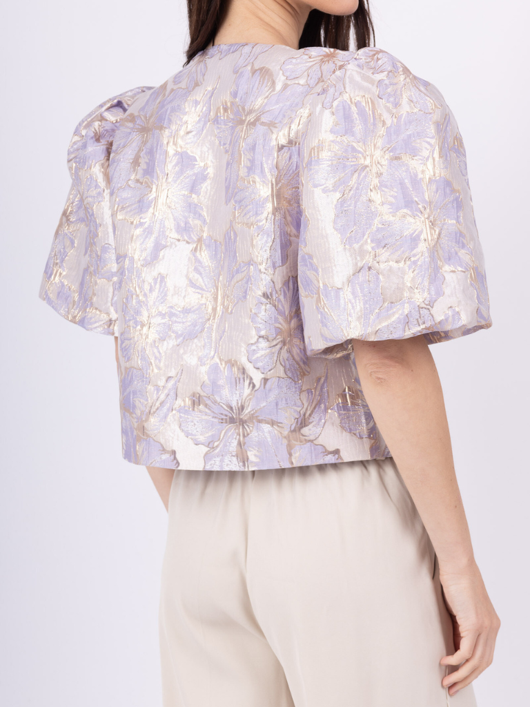 Fia Blue Crop Blazer