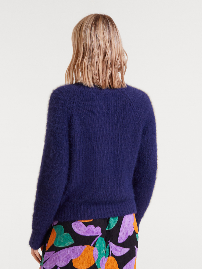 Chunky Navy Knit