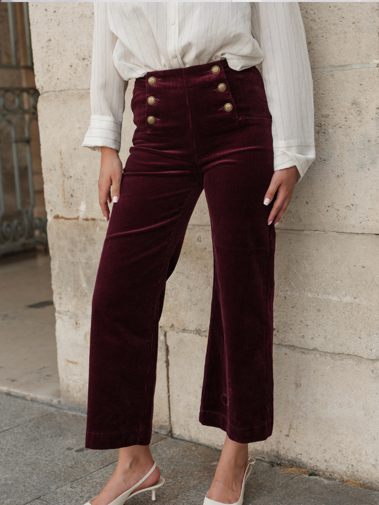 Victorine velour - Bordeaux