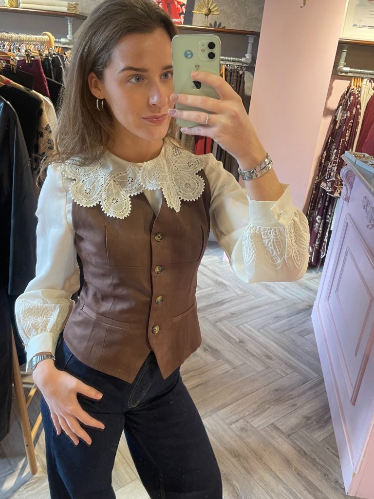 Kendra waistcoat - Brown