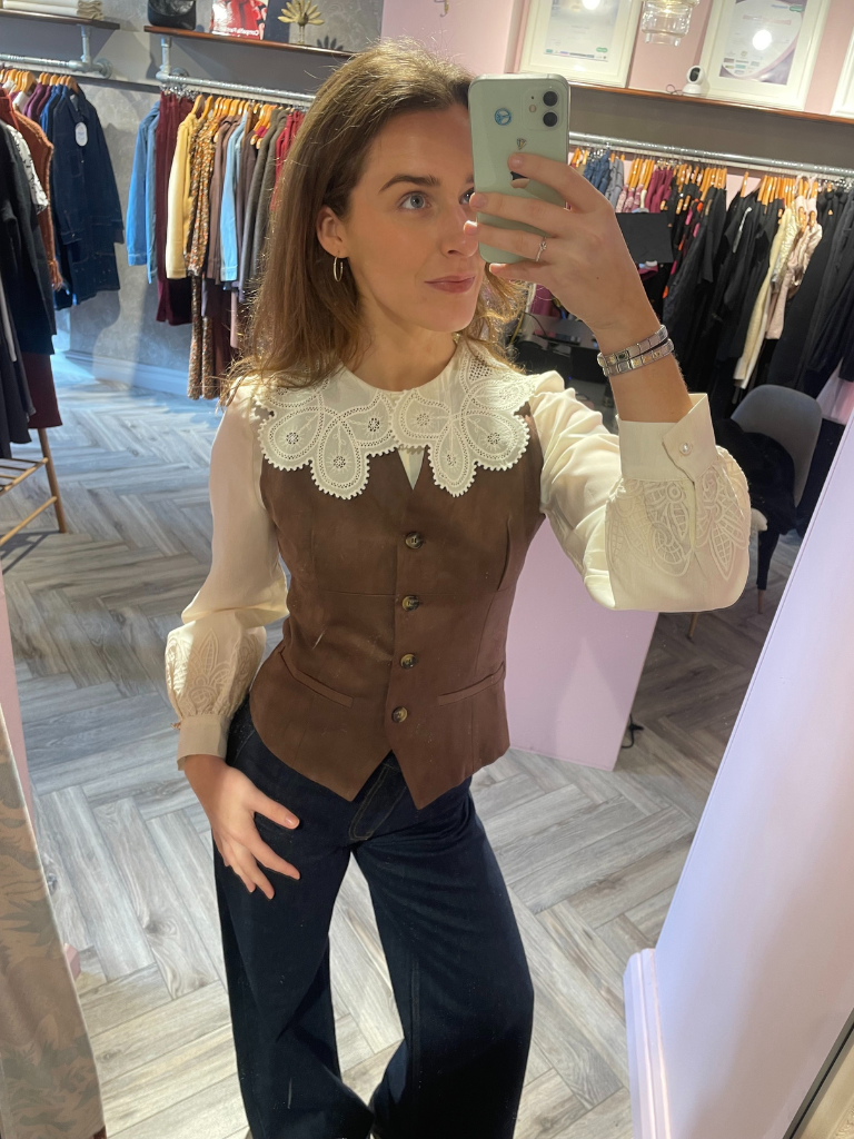 Kendra waistcoat - Brown