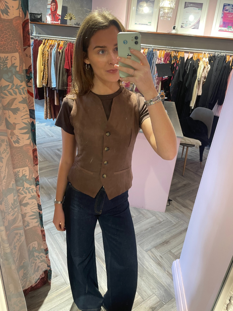 Kendra waistcoat - Brown