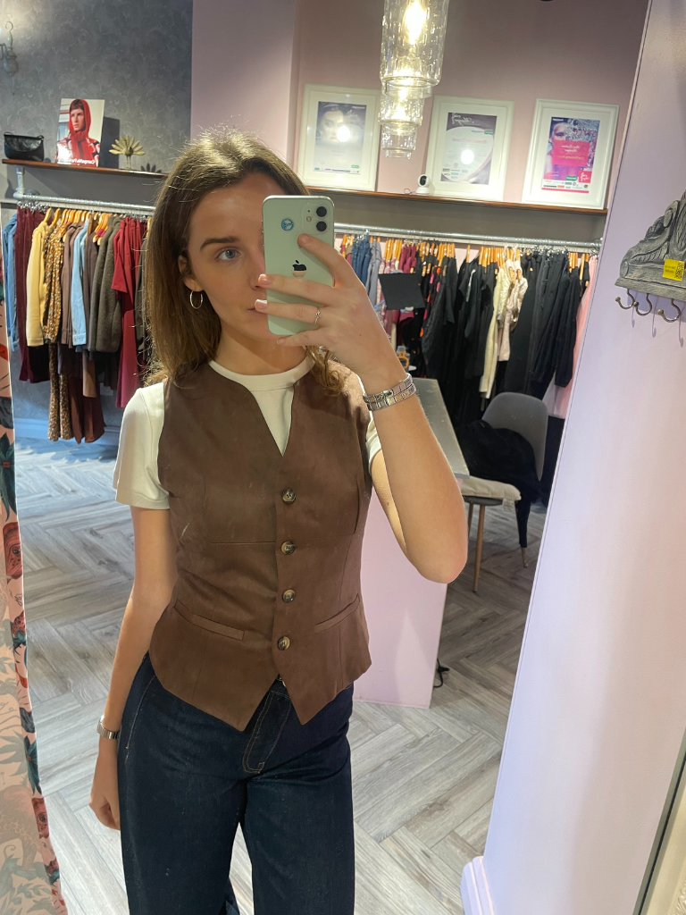 Kendra waistcoat - Brown