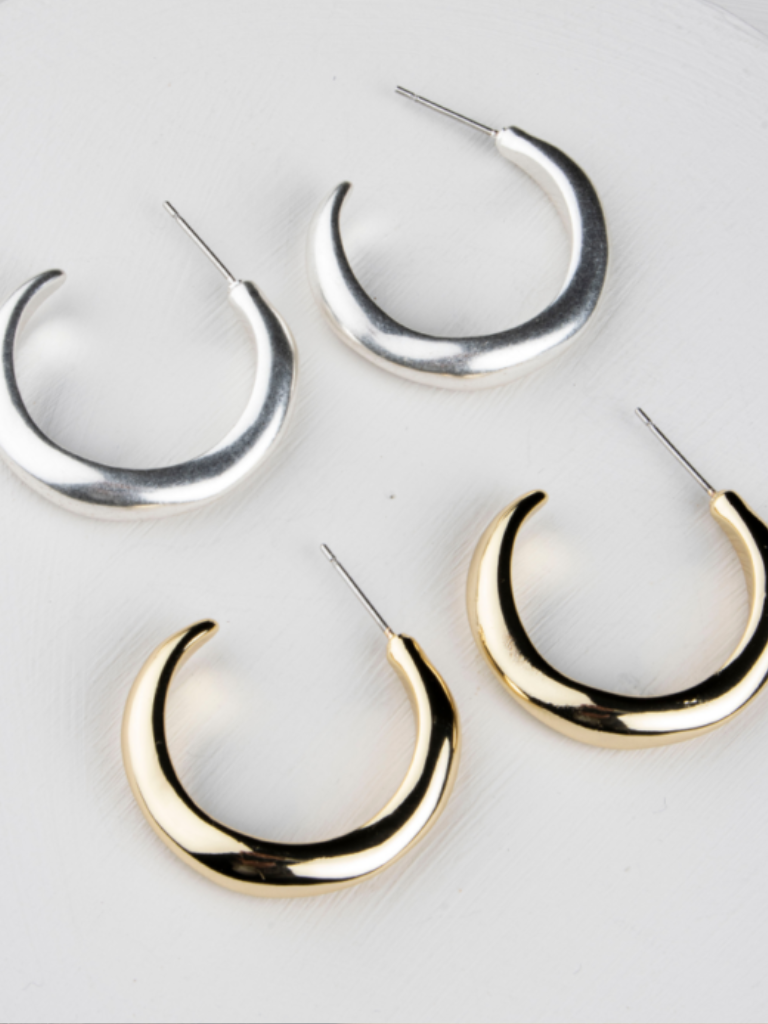 Effie Hoop earrings - Silver