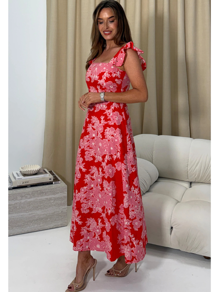 Orla Broderie Maxi Dress