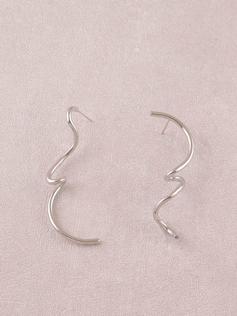 Carla Swirl Earring Silver