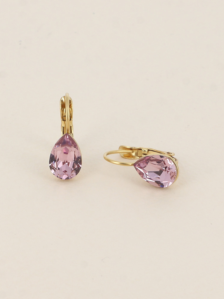 Clara Lavender Gem Earrings
