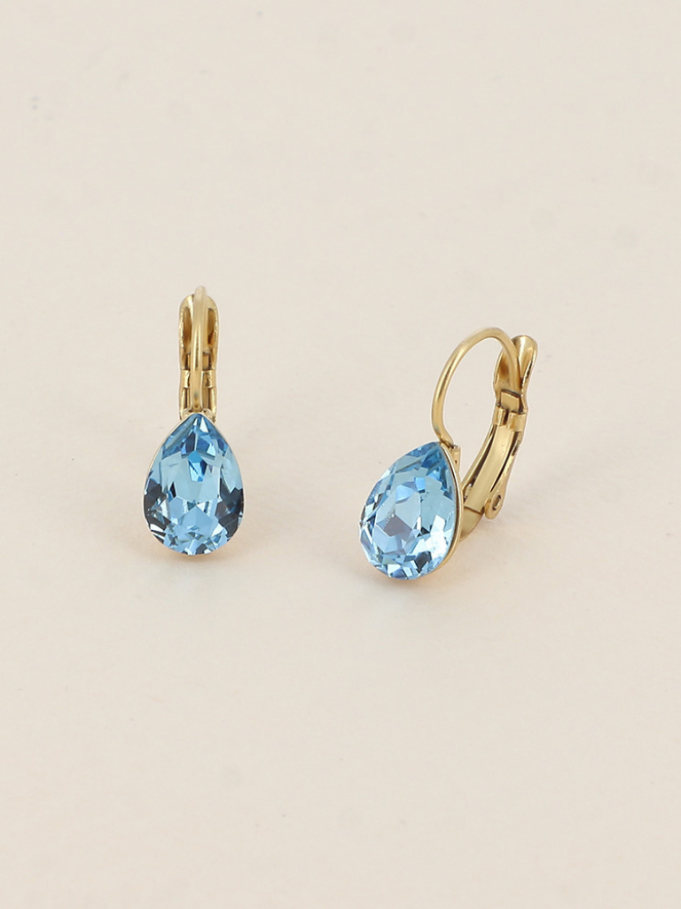 Clara Aqua Gem Earrings