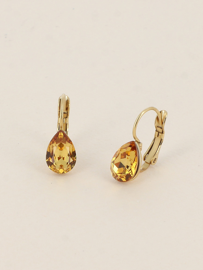 Clara Gold Gem Earrings
