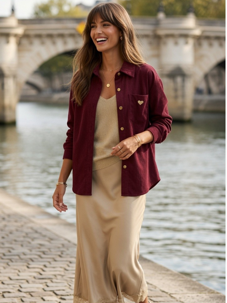 Savannah Heart Embroidered Shirt