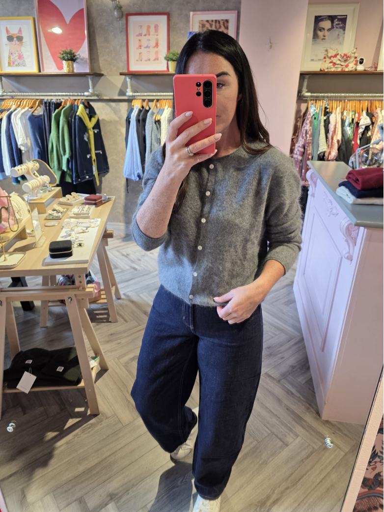Diana Grey Cashmere Blend Cardigan