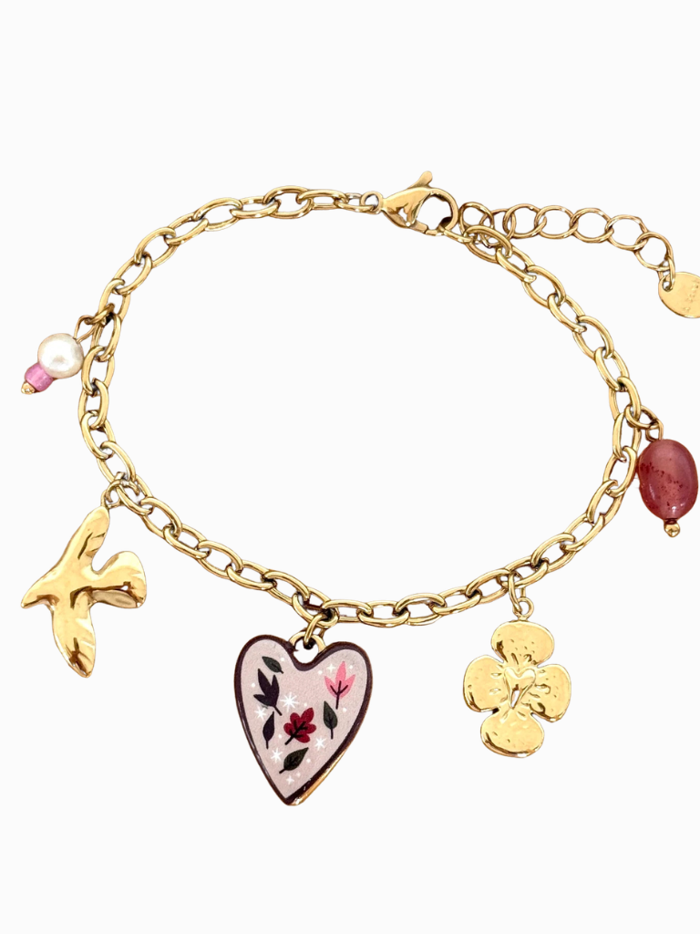 Fleur Heart Bracelet
