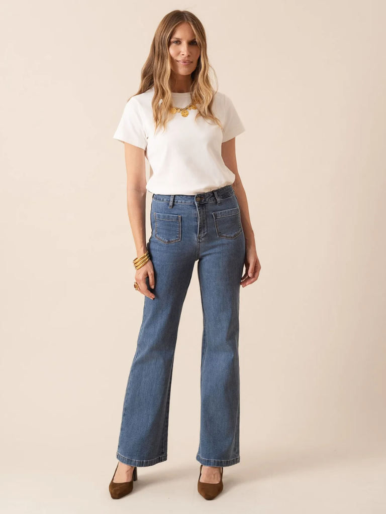 Gaspard Blue Wide Leg Jean