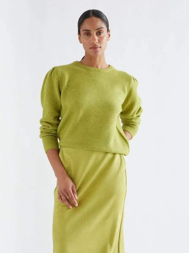 Sophia Lime Green Skirt