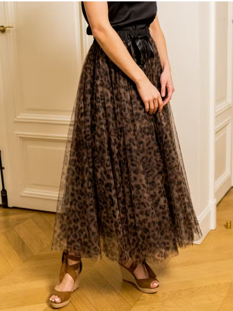 Bianca Leopard Print Tulle