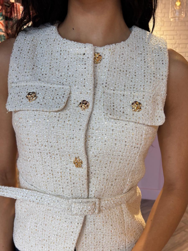 Emma Waistcoat Cream