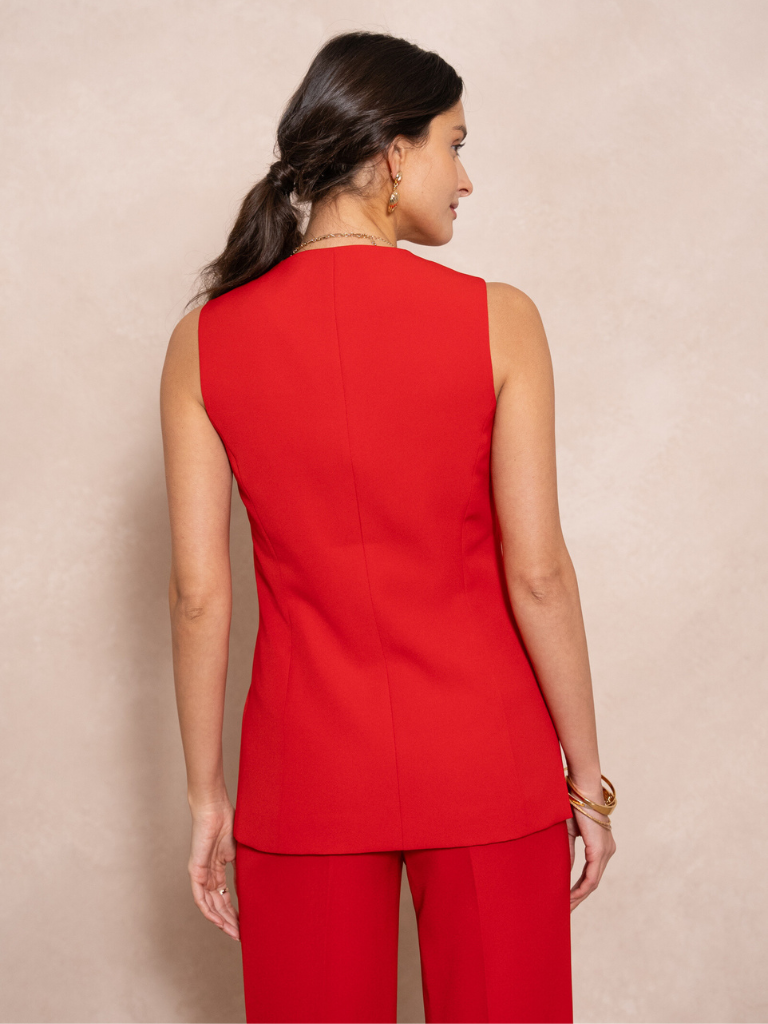 Camille Red Waistcoat