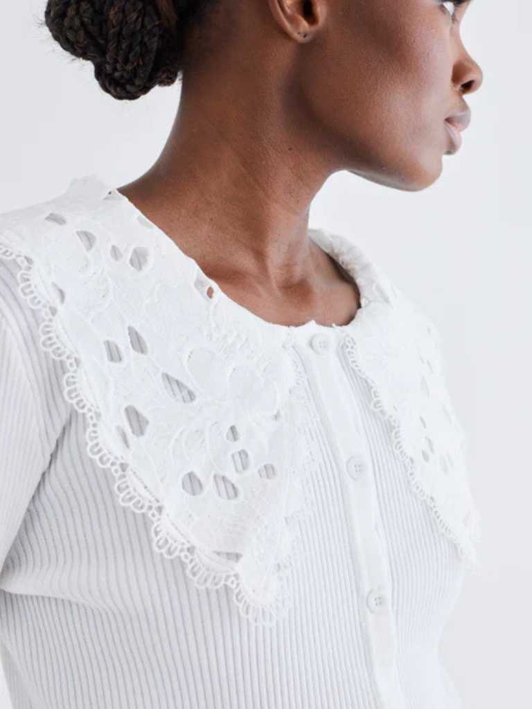 Senna Cardigan - White