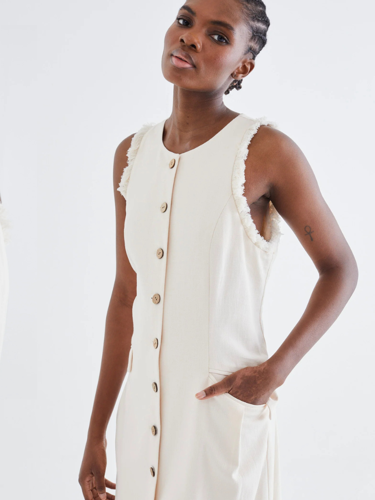 Marcella Cream Dress