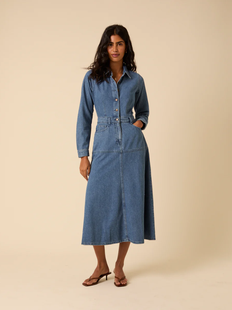 Lee Tencel denim midi dress