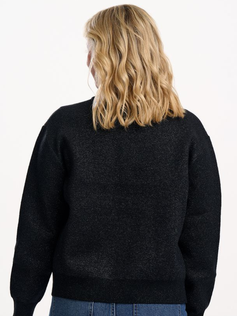 Solana Bomber Jacket - Black Sparkle