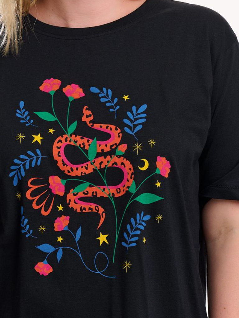 Kinsley T Shirt - Black Snake