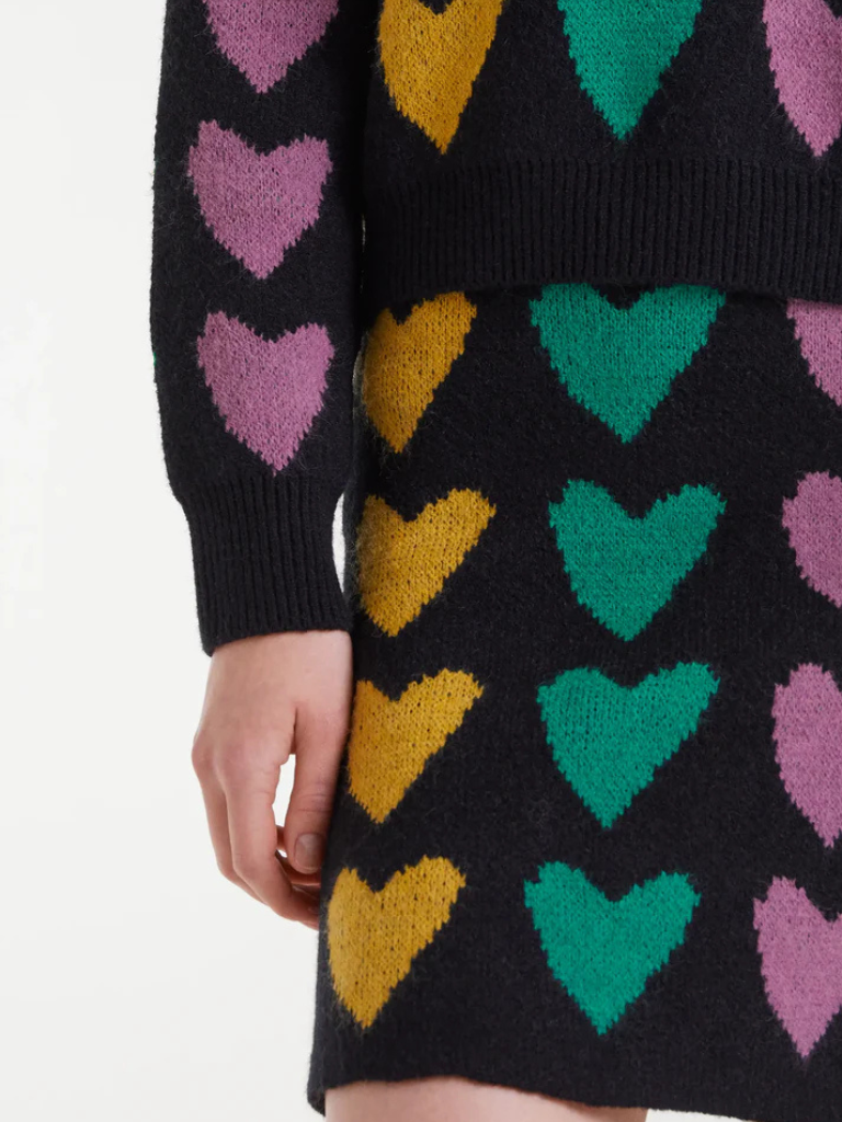 Love heart knit Skirt