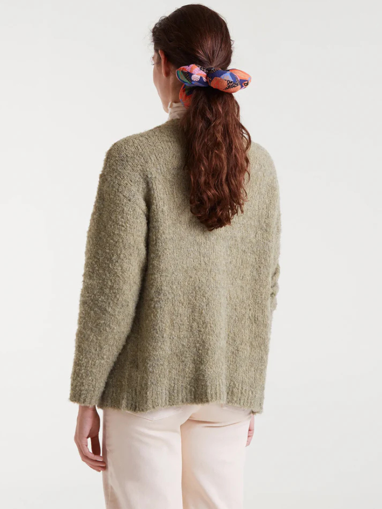 Sage green button up cardigan