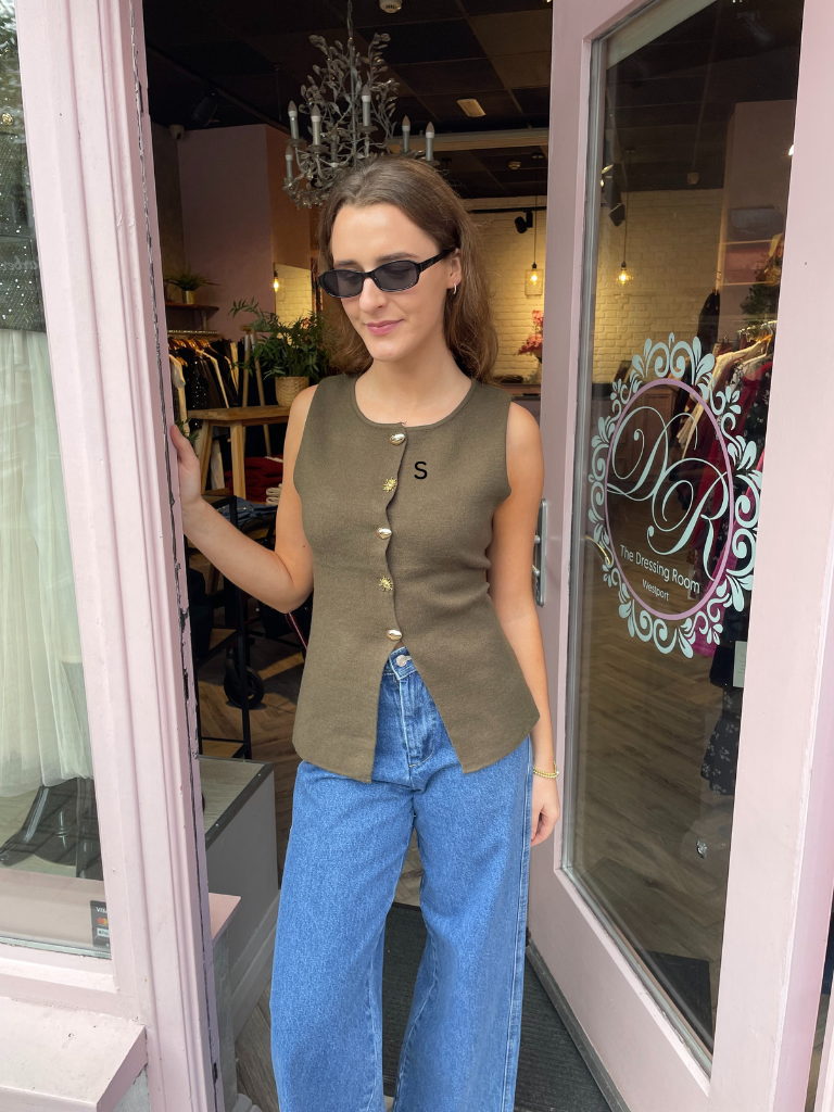 Esme Waistcoat - Khaki