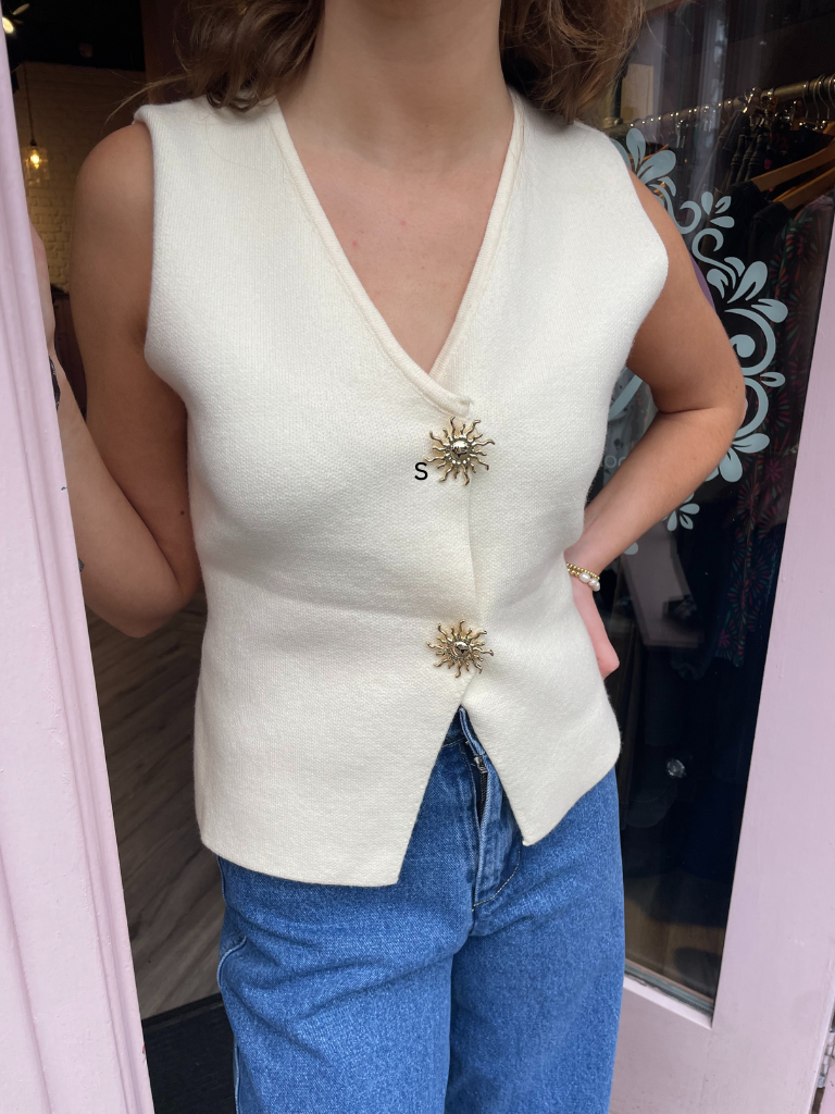 Harley Waistcoat - Cream
